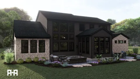 The Weller house plan, exterior view 2